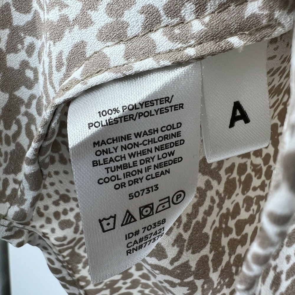 Ann Taylor Snake Pattern Button Down Camp Shirt - image 7